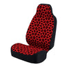 Universal Print Seat Cover (ashen jaguar black spots & red background)