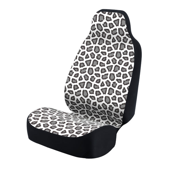 Universal Print Seat Cover (ashen jaguar gray spots & gray background)