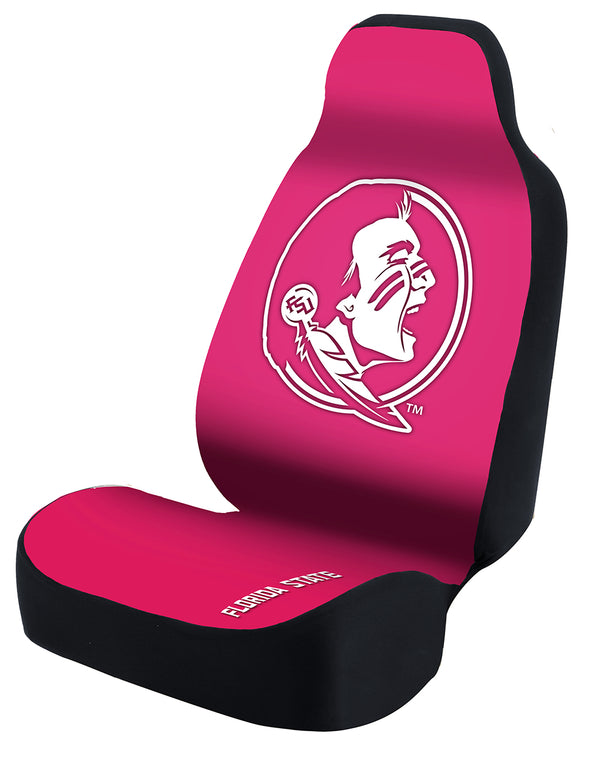 Universal Seat Cover Print 1pc - Ultimate Suede - University of Florida State - Pink w/ Black Interlock Backing