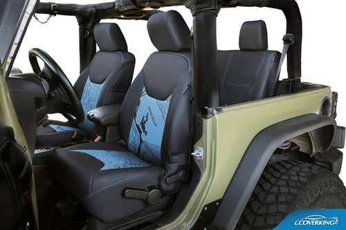 Jeep Blue with Black Topographic