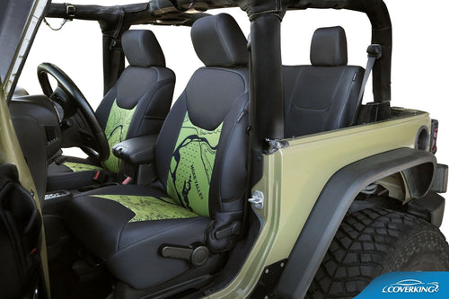 Jeep Green with Black Topographic