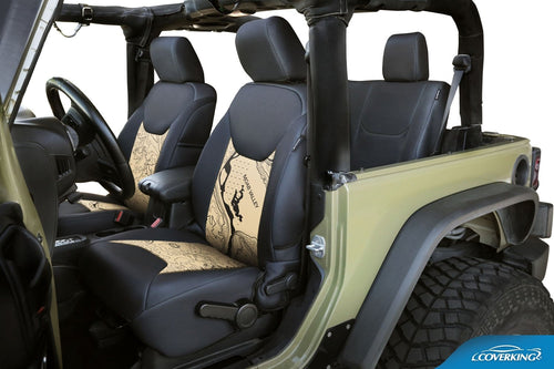 Jeep Tan with Black Topographic
