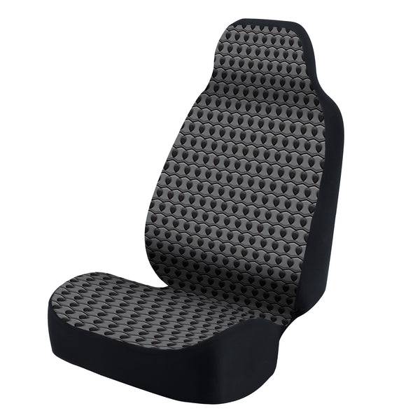 Universal Seat Cover Fashion Print 1pc - Ultimate Suede - Tapestry Seedlings Metal Dark