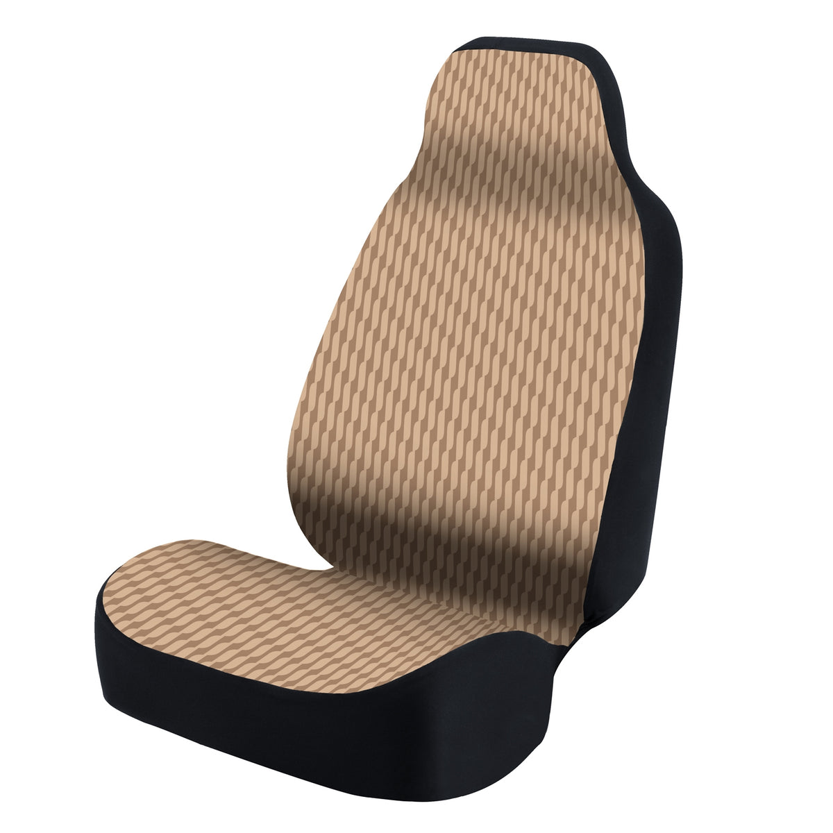 Universal Seat Cover Fashion Print 1pc - Weave Twill Tan
