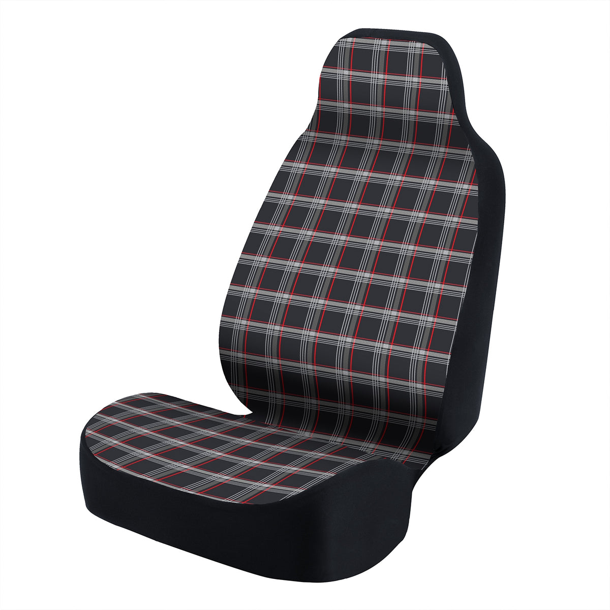 Universal Seat Cover Fashion Print 1pc - Ultimate Suede - Weave VW Plaid