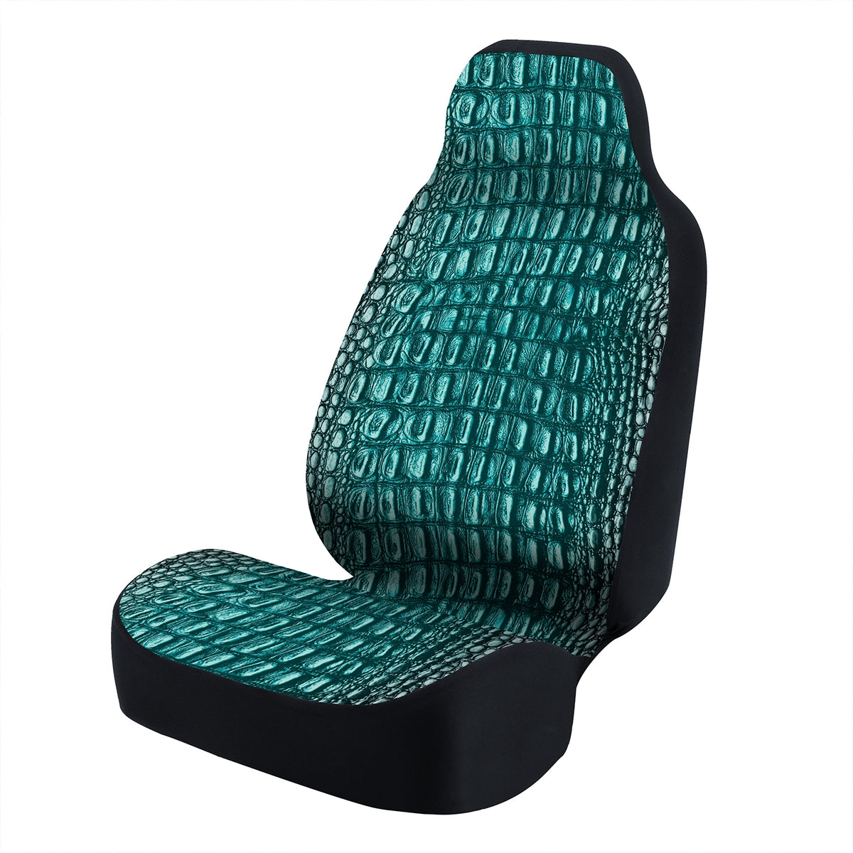 Universal Seat Cover Fashion Print 1pc - Ultimate Suede - Animal Print Alligator Uniform Tarnish