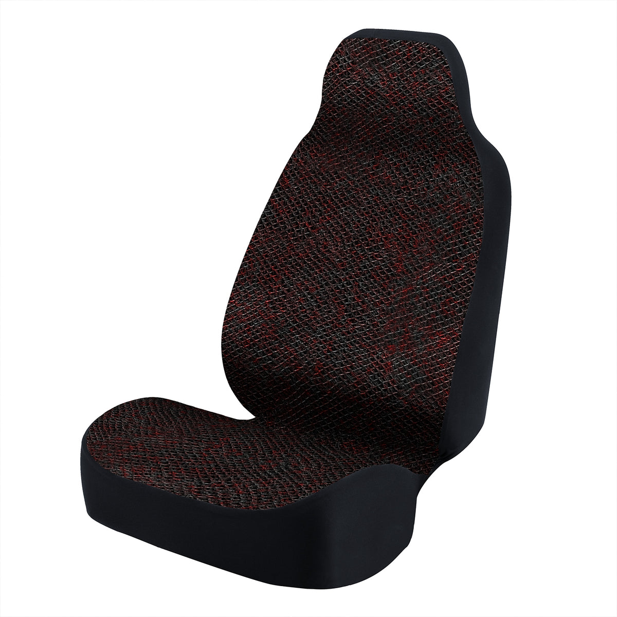 Universal Seat Cover Fashion Print 1pc - Ultimate Suede - Animal Print Snake Uniform Bloodstone
