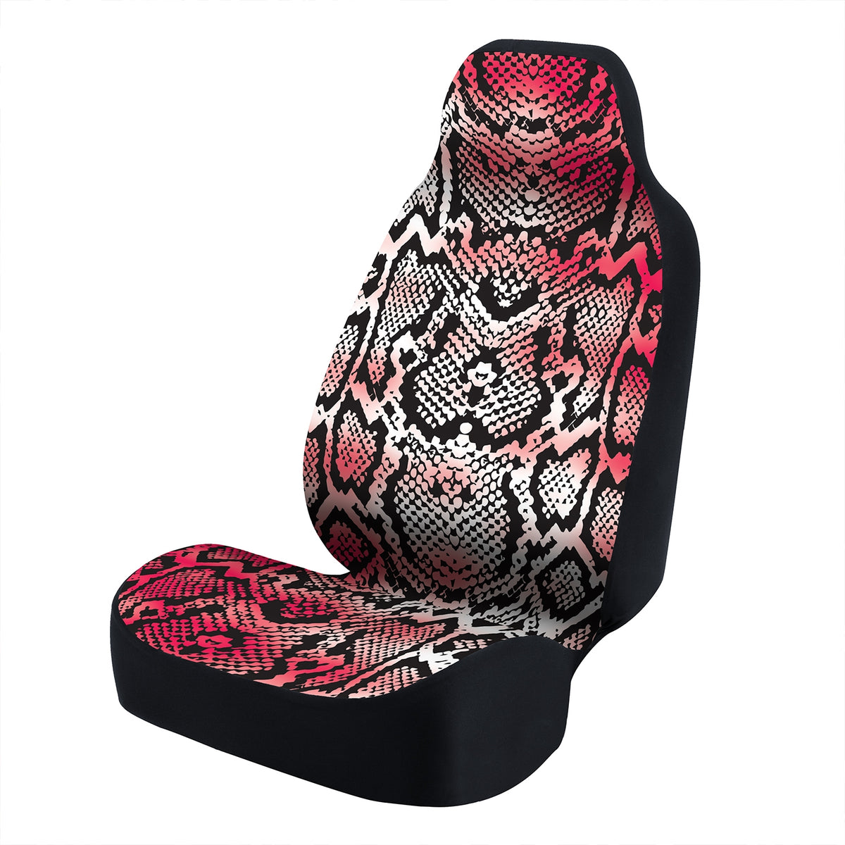 Universal Seat Cover Fashion Print 1pc - Ultimate Suede - Animal Print Snake Vector Albino