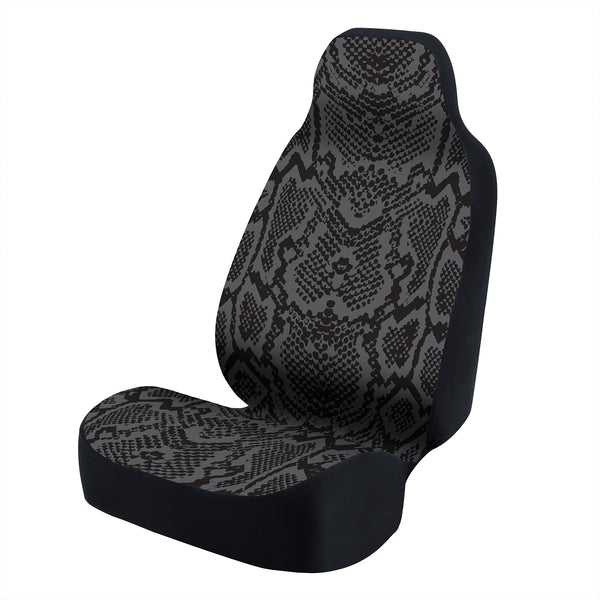 Universal Seat Cover Fashion Print 1pc - Ultimate Suede - Animal Print Snake Vector Inverse