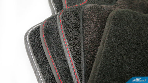 What configurations of Coverking Custom Floor Mats are available?