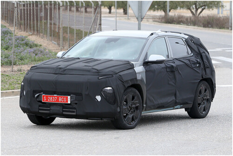 Spy Shots Hyundai Kona Caught Testing in Spain with New Looks