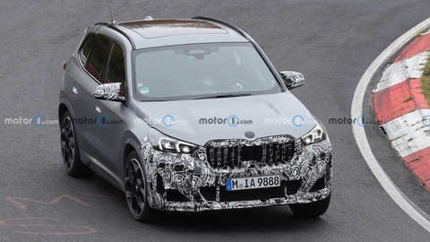 2023 BMW X1 M35i Drops Camo in New Nurburgring Spy Photos