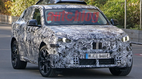 BMW iX2 electric coupe crossover spied for the first time