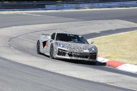 Spy Shots: Corvette E-Ray Caught Testing on the Ring