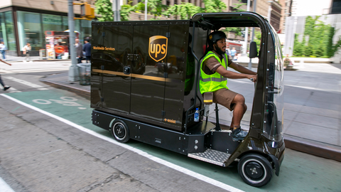 UPS Tests Tiny Battery-Powered Cycles in Congested Cities