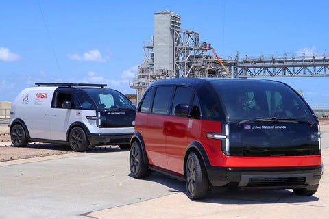 NASA Astronauts Check Out Their New Electric Transports