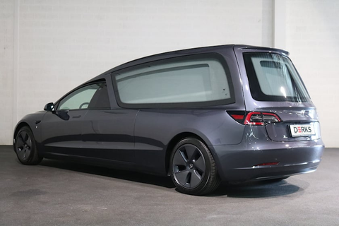 Dutch Company Transforms Tesla Model 3 Into the Ultimate Eco-Friendly Hearse