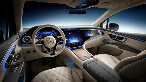 Mercedes-Benz shows off the interior of the 2023 EQS SUV