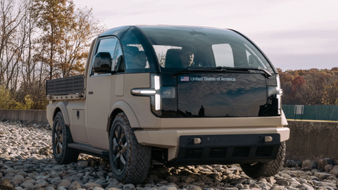 Canoo Unveils 600 HP Light Tactical Electric Vehicle For The U.S. Army