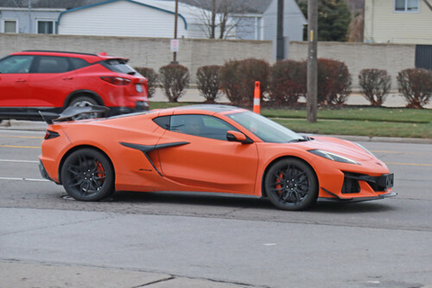 Spy Shots: 2023 Corvette Z06 Caught in Right-Hand-Drive Guise