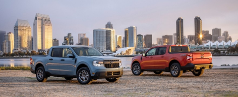 First Full Hybrid Pickup Produced in the USA: Ford Maverick