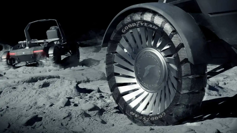 Goodyear Developing Airless Tires for New Moon Rover