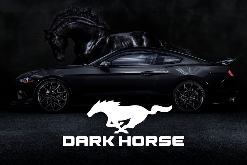 Ford Coverking Car Cover Black Indoor W/ 'Dark Horse' Logo & Stripes  Mustang Dark Horse W/ High Spoiler 2024