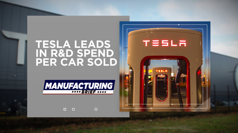 Tesla Leads in R&D Spend Per Car Sold