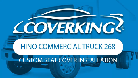 2014-2018 Hino 268 Commercial Truck Custom Seat Cover Installation