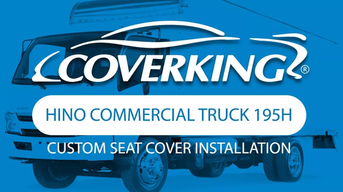 2014-2018 Hino 195h Commercial Truck Custom Seat Cover Installation