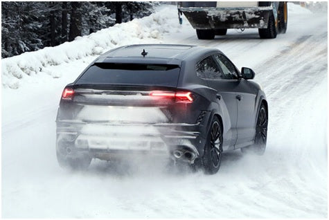 Spy Shots Lamborghini Urus EVO Caught Undisguised While Testing in the Arctic Circle