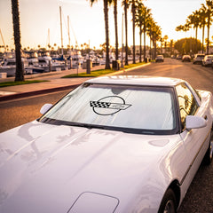 Custom Fit Sunshield Licensed Corvette® Logo