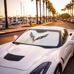 Custom Fit Sunshield Licensed Corvette® Logo