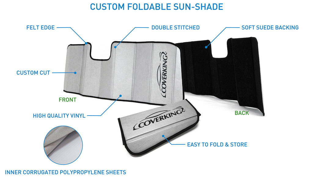 AutoMate Pro Custom Fit Windshield Sunshade For Genesis G70 2019-2023 - Foldable Heat Shield (Made In USA)