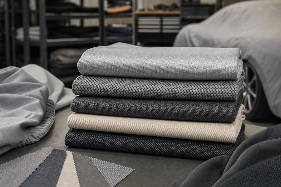 Coverking Fabrics matched to storage and climate — Car covers