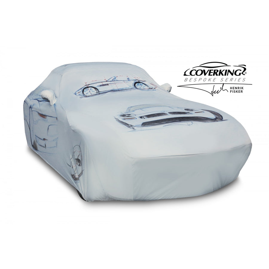 Coverking sublimation-printed photo car cover with custom graphics