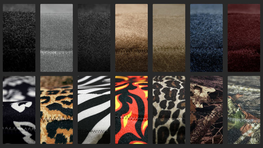 Coverking dash covers colors and camouflage prints