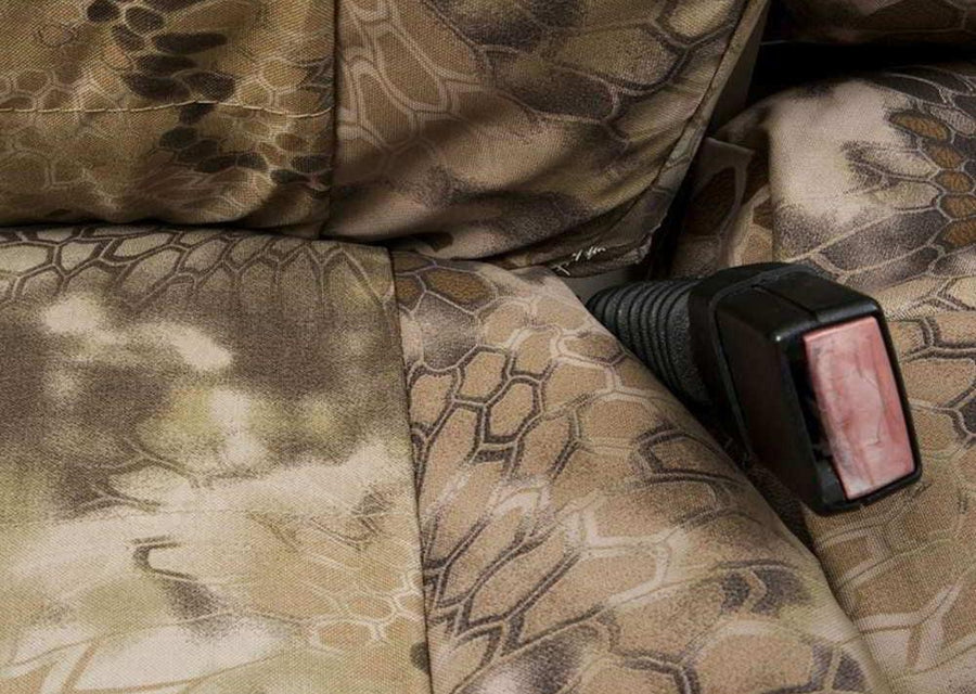 Coverking Kryptek 1680 denier Ballistic seat cover fabric close-up