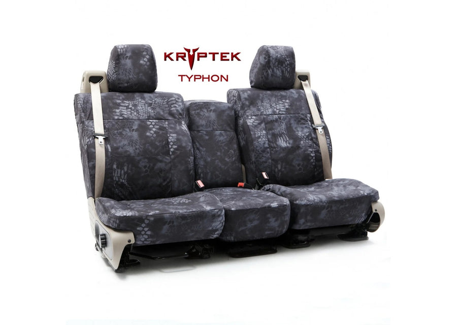 Coverking Kryptek Ballistic Typhon seat covers — headrests and full coverage included