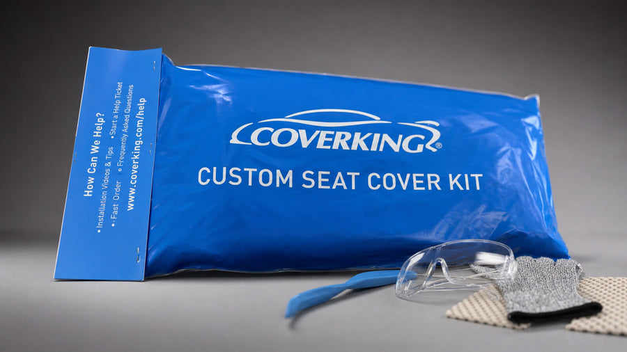 Coverking custom seat cover installation kit included free