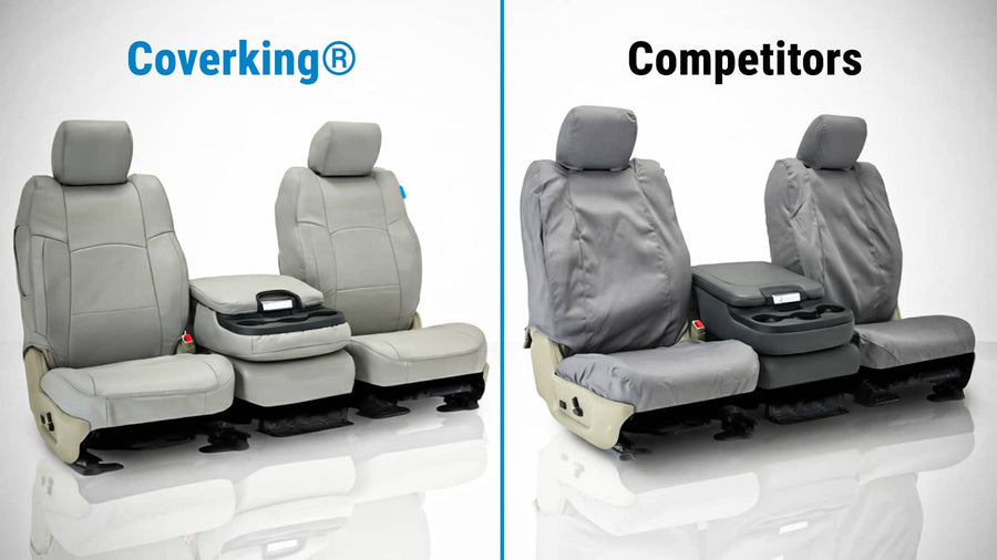 Coverking multi-panel OEM seams vs Others single-panel seat cover