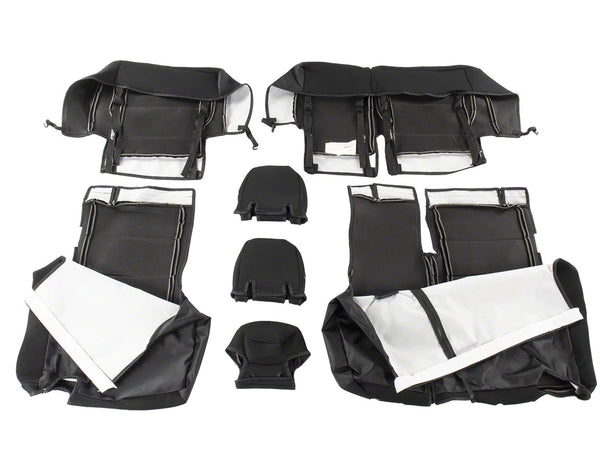 BRONCO 4DR 2021-2023 COVERKING NEOPRENE REAR SEAT COVERS W/O ARMREST IN BLACK-Default