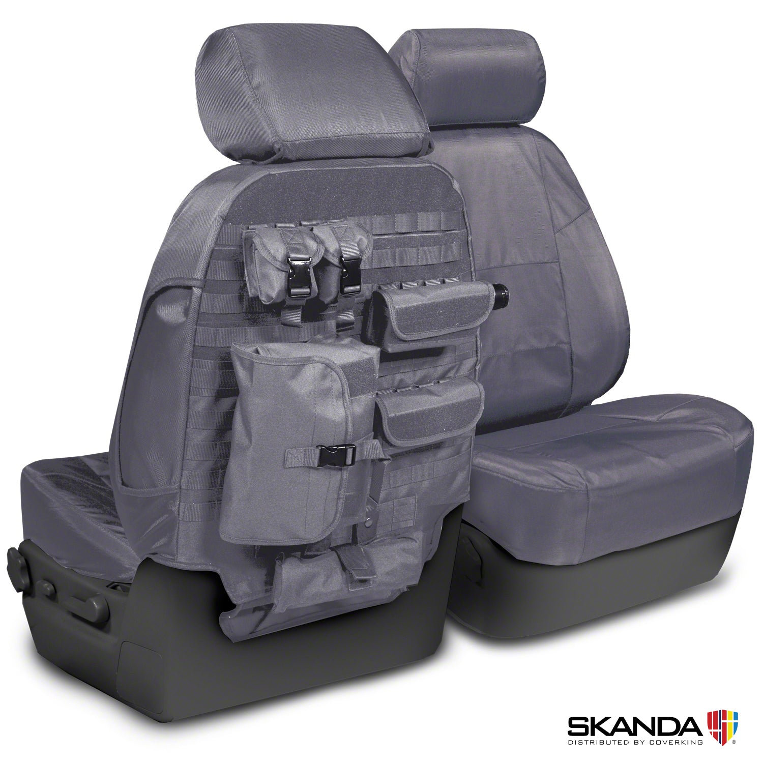 Universal Tactical Seat Cover with MOLLE Storage Bag & EDC Pouches