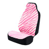 Universal Print Seat Cover (zebra pink stripes & white background)