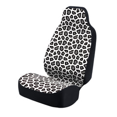Universal Print Seat Cover (ashen jaguar black spots & white background)