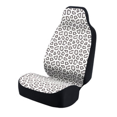 Universal Print Seat Cover (ashen jaguar gray spots & white background)