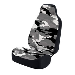 Universal Print Seat Cover (camo black & gray background)