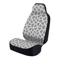 Universal Print Seat Cover (giraffe gray spots & gray background)