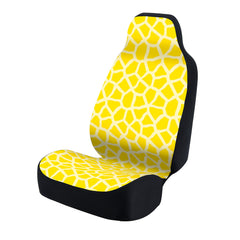 Universal Print Seat Cover (giraffe yellow spots & yellow background)