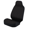 Universal Print Seat Cover - Fine Grain Leather Black